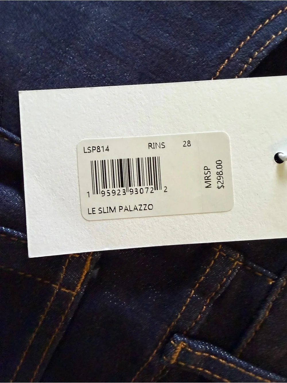 Frame Le Slim Palazzo Jeans Wide Leg Rinse Size 28